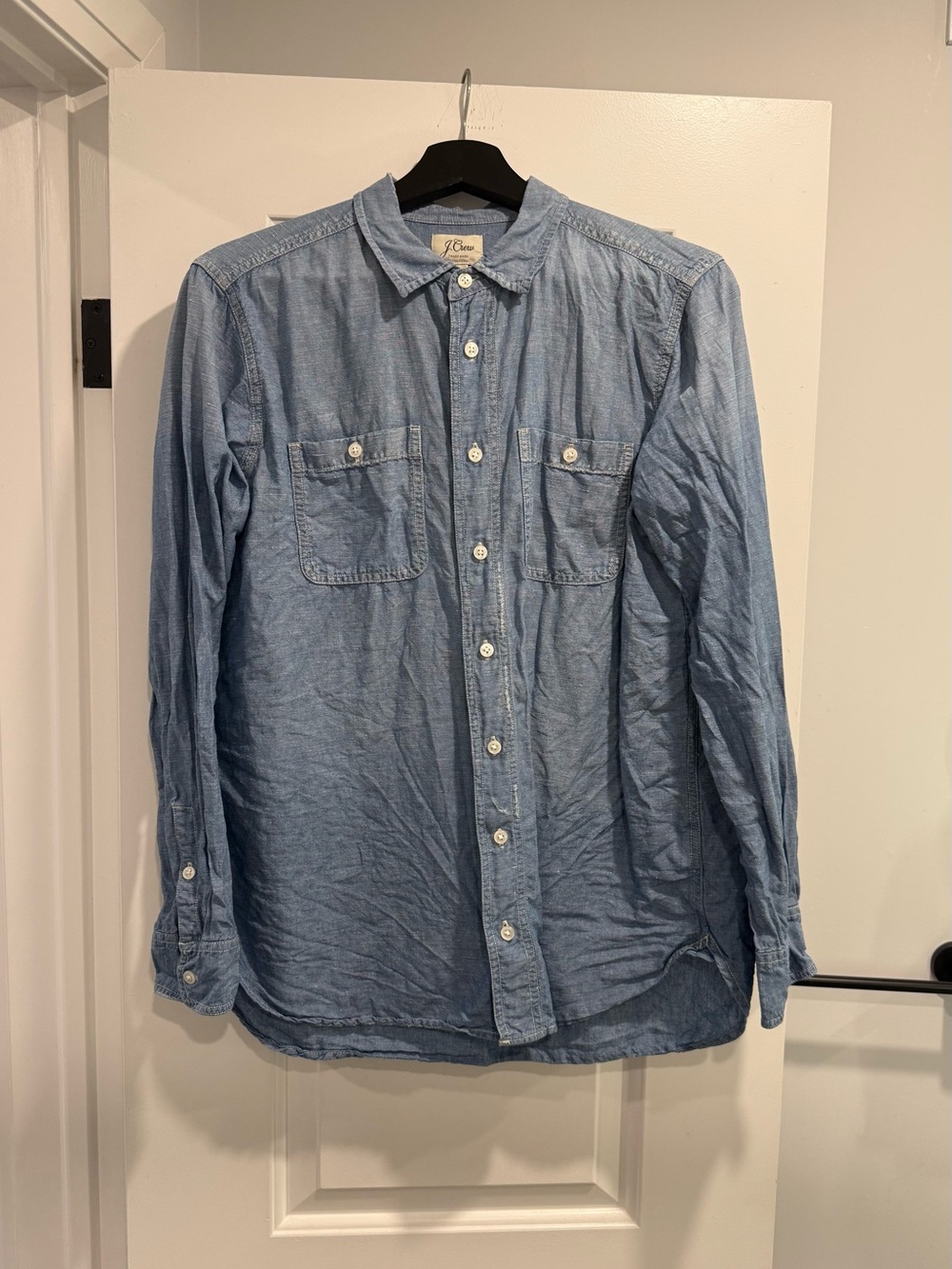 J. Crew Light Blue Chambray Button-Down Workshirt
